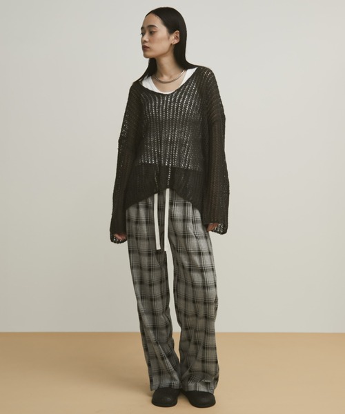 「MERLOT」 長袖ニット FREE イエロー レディース_画像8