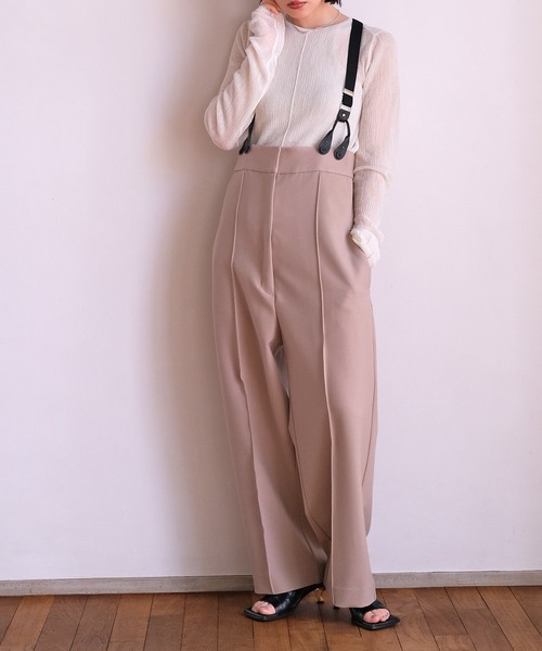 AKTE（アクテ） パンツ ストラップワイドパンツ レディース : ZOZOTOWN