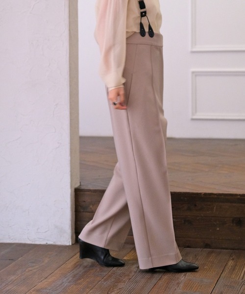 AKTE（アクテ） パンツ ストラップワイドパンツ レディース : ZOZOTOWN