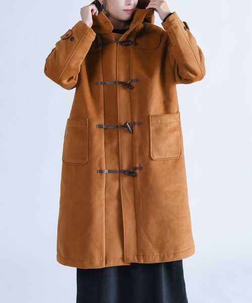 「folka」 ダッフルコート ONE SIZE グレイッシュベージュ レディース_画像3