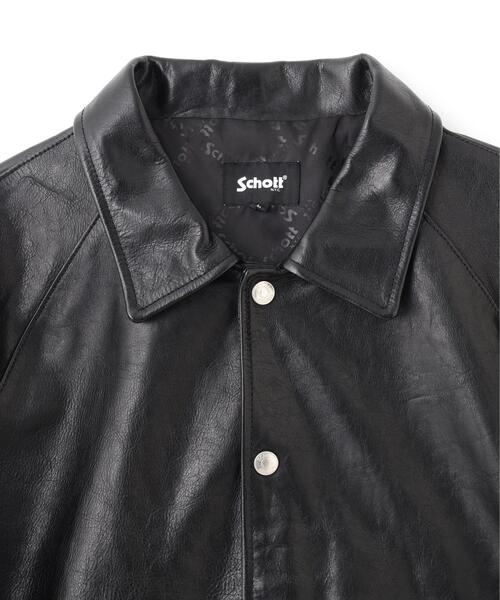 革ジャン ライダース Schott/ショット/LEATHER COACH JACKET/レザー コーチジャケット メンズ レディースの画像