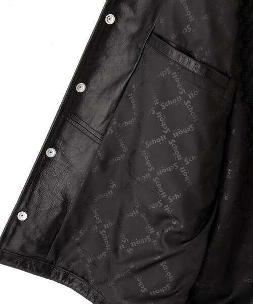 革ジャン ライダース Schott/ショット/LEATHER COACH JACKET/レザー コーチジャケット メンズ レディースの画像