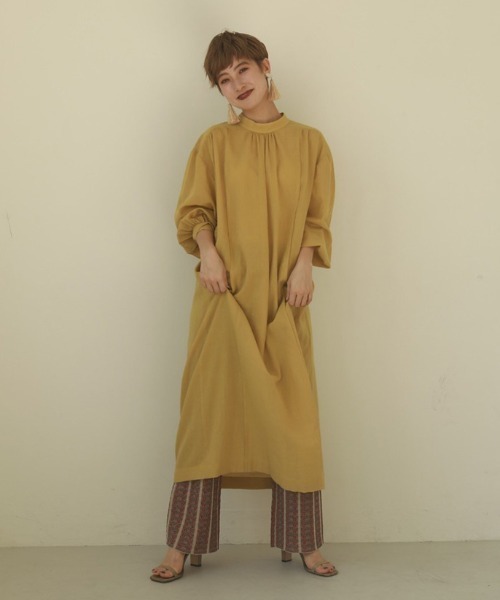 Todayful ロングワンピース 38 TODAYFUL 「TODAYFUL」 長袖ワンピース 38inch ブラウン