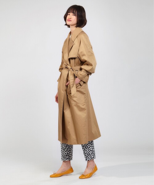 「DRESSTERIOR」 トレンチコート 36 アイボリー レディース