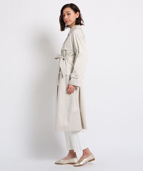 「DRESSTERIOR」 トレンチコート 36 アイボリー レディース