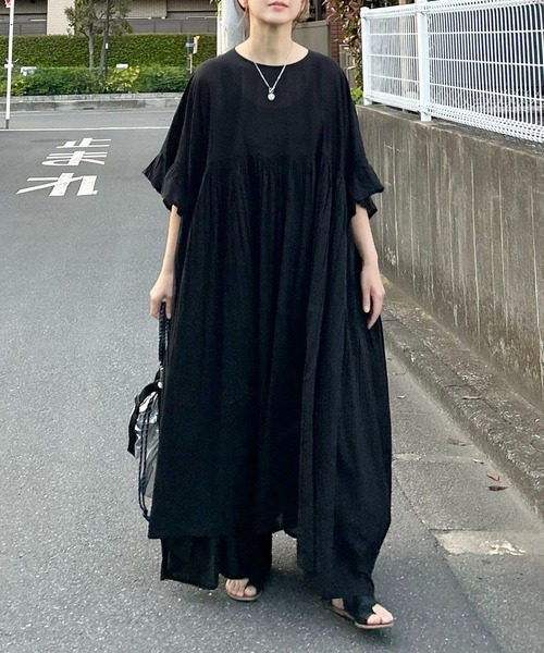 notch. ワンピース 半袖 「 notch. by KR 」ボリュームギャザー