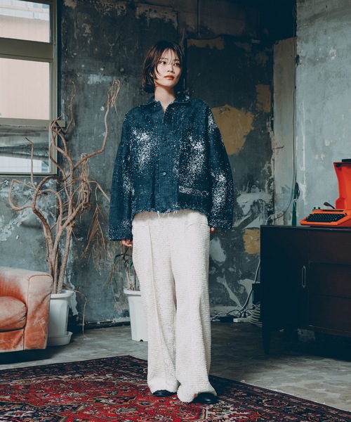 mintdesigns（ミントデザインズ） ワイドパンツ パンツ FEATHER LACE