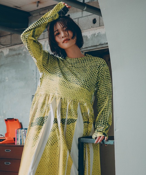 mintdesigns（ミントデザインズ） ワイドパンツ パンツ FEATHER LACE