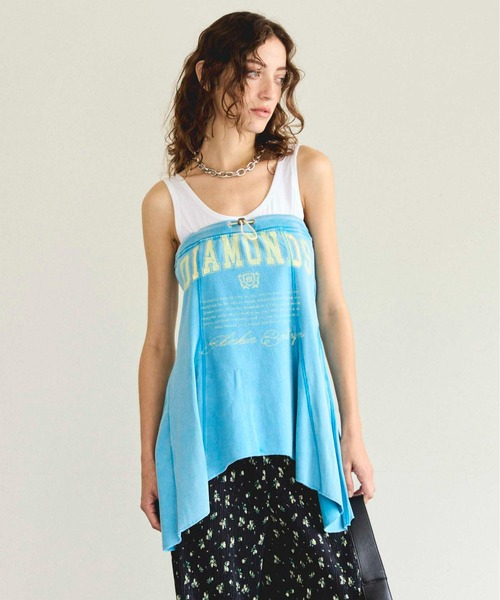 tシャツ 2way DIAMONDS Printed Bear Top/2WAY DIAMONDSプリントベアトップ「MAISON SPECIAL/メ