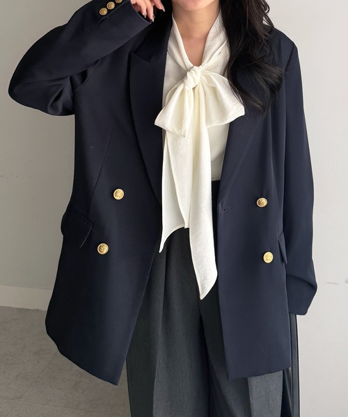 RANAN（ラナン） ジャケット テーラードジャケット 「洗える」ゴールド