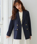 ジャケット テーラードジャケット 「洗える」ゴ...の詳細画像5