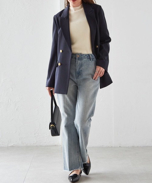 RANAN（ラナン） ジャケット テーラードジャケット 「洗える」ゴールド