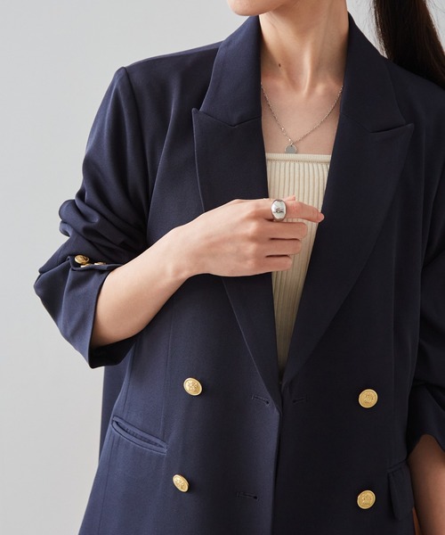 RANAN（ラナン） ジャケット テーラードジャケット 「洗える」ゴールド