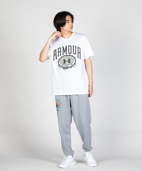 「UNDER ARMOUR」 半袖Tシャツ M ホワイト メンズ