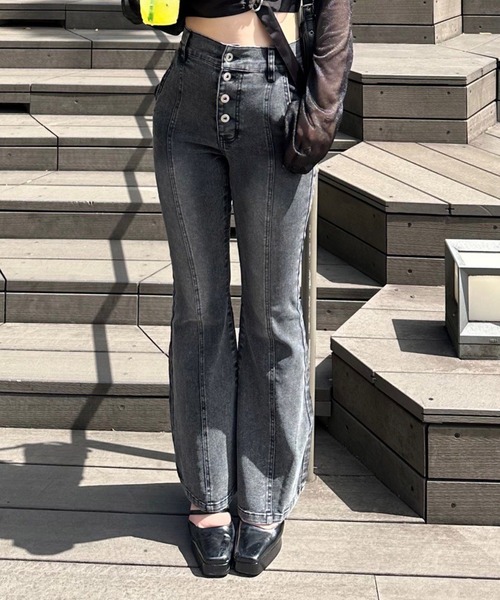 ANOTHER BRANCH OLIVE des OLIVE ジーンズ デニム デニムパンツ 後