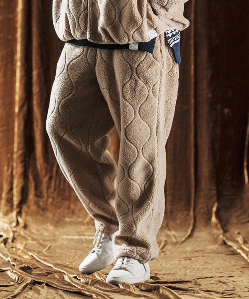 ANGENEHM（アンゲネーム） パンツ mp13977-Boa Quilt Pants ボア