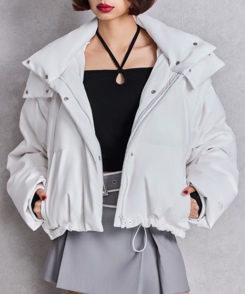 ぽ*ぽ様 新品タグ付き★GYDA★フェイクレザーダウンジャケット★ダウンベスト ぽ*ぽ様 新品タグ付き☆GYDA☆フェイクレザーダウンジャケット☆ダウン