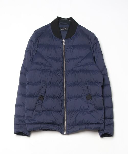 DIESEL ダウンジャケット 001 ネイビー 中古・古着通販】DIESEL Industry (ディーゼル) ダウンジャケット