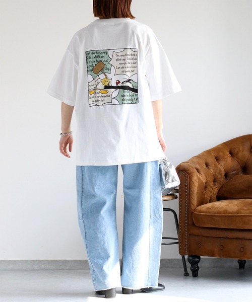 「TWEETY」 半袖Tシャツ M ホワイト レディース_画像9