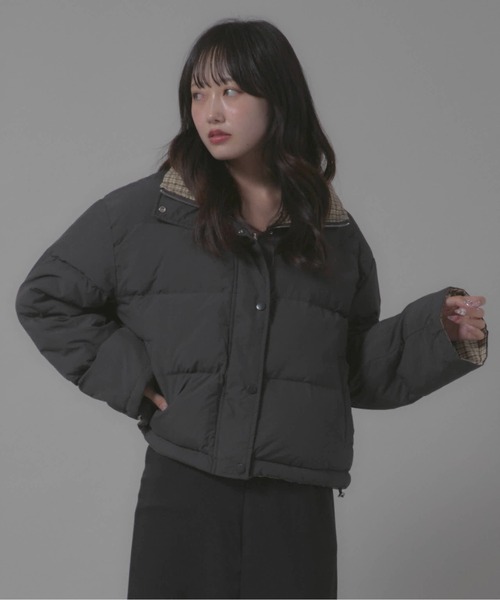 Chick ダウンコート ダウンジャケット Short-Length Reversible