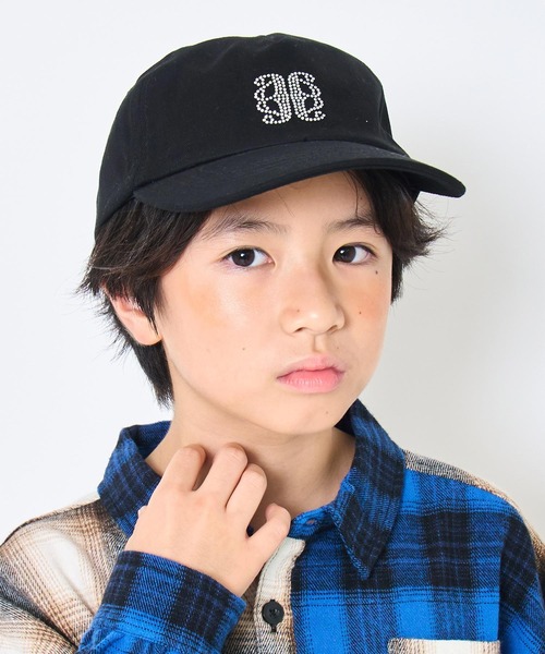 ANAP kids（アナップキッズ） キャップ 帽子 ラインストーンモチーフ