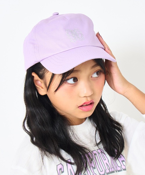 ANAP kids（アナップキッズ） キャップ 帽子 ラインストーンモチーフ
