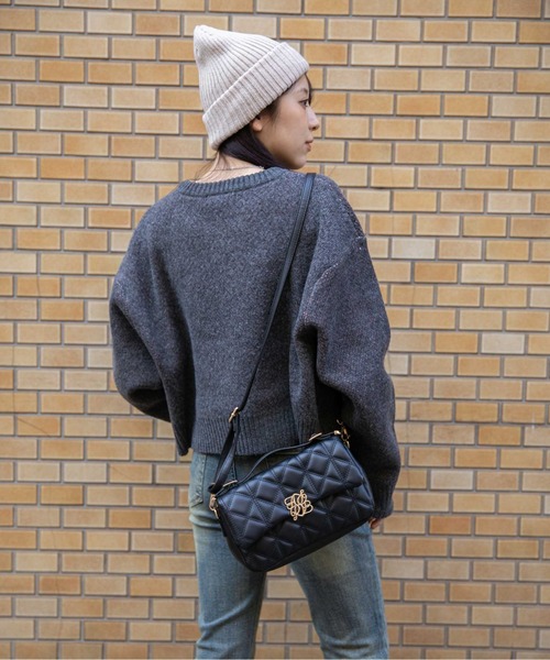 ニット セーター 「アメリカフラッグジャガード×メランジ風