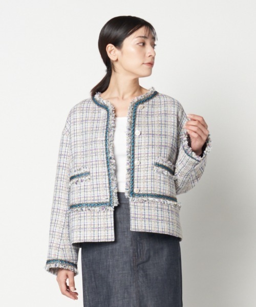 ✨希少 23区 伊BINICOCCHI生地 ヘリンボーン ダウンコート 38✨ 2025年