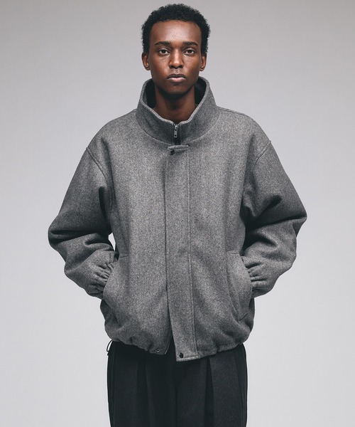 Adoon plain ブルゾン アウター STAND NECK SHAGGY BLOUSON / スタンド Adoon plain ブルゾン アウター STAND NECK SHAGGY BLOUSON / スタンド