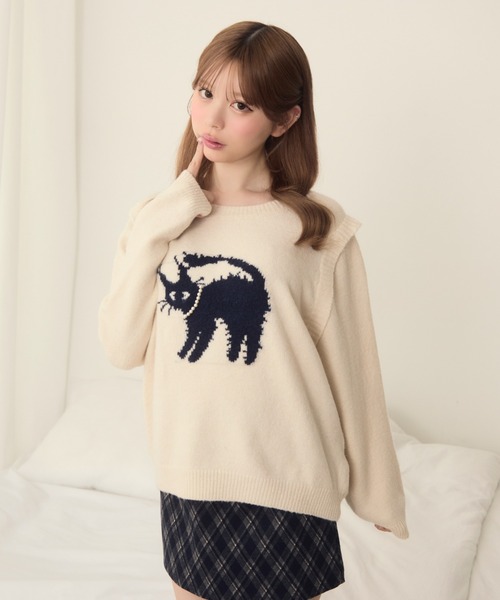 TITTY＆CO.（ティティーアンドコー） ニット セーター ネコデザイン