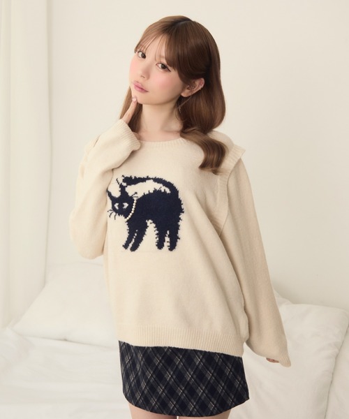 TITTY＆CO.（ティティーアンドコー） ニット セーター ネコデザイン