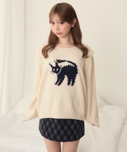TITTY＆CO.（ティティーアンドコー） ニット セーター ネコデザイン