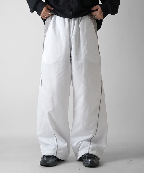 Confirm（コンファーム） パンツ Y2K 切替パイピングサイドライン 裾