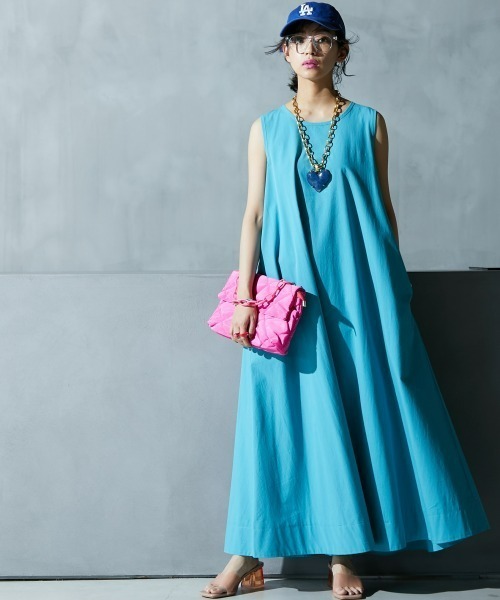 GEVS.（ジェイヴィス） 「SMILELAND」ノースリーブワンピース 3L