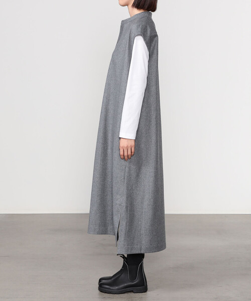 LE GLAZIK（ルグラジック） ワンピース | ウールフランネル オーバー