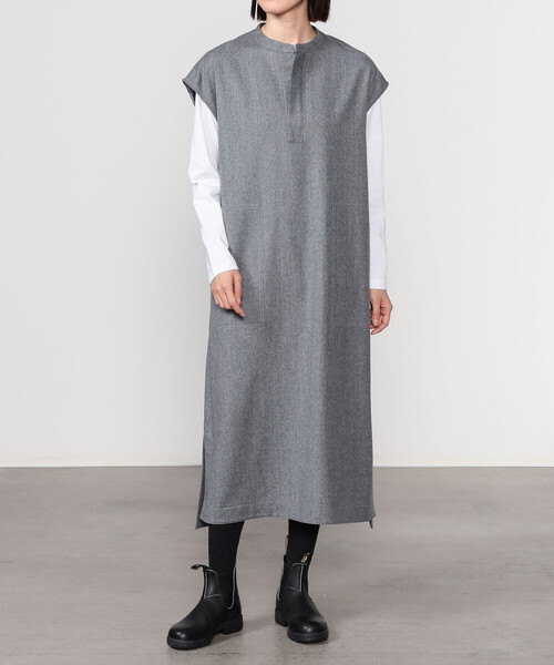 LE GLAZIK（ルグラジック） ワンピース | ウールフランネル オーバー