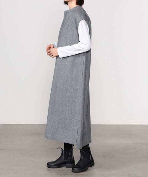 LE GLAZIK（ルグラジック） ワンピース | ウールフランネル オーバー