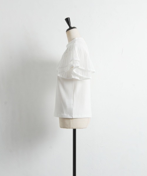 「tocco closet」 半袖カットソー M ブラック レディース_画像4