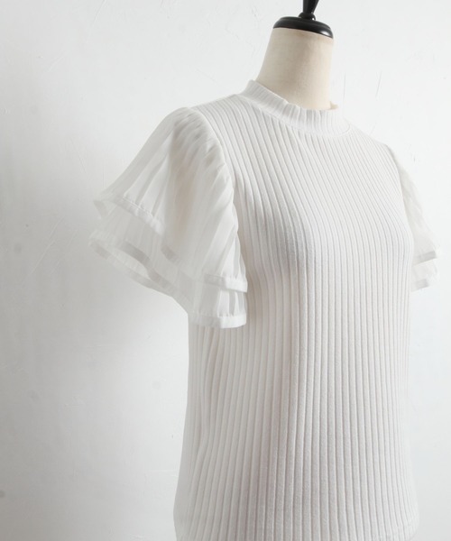 「tocco closet」 半袖カットソー M ブラック レディース_画像8