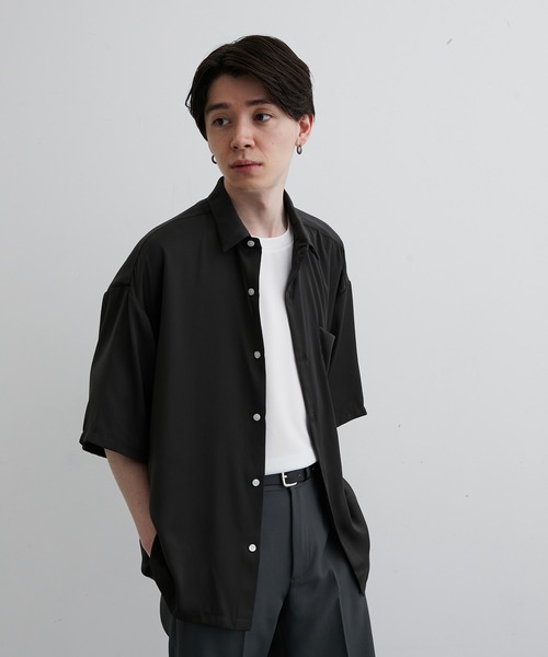 「JUNRED」 半袖シャツ M ミント メンズ_画像2