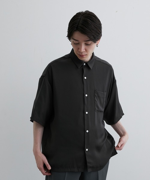 「JUNRED」 半袖シャツ M ミント メンズ_画像3