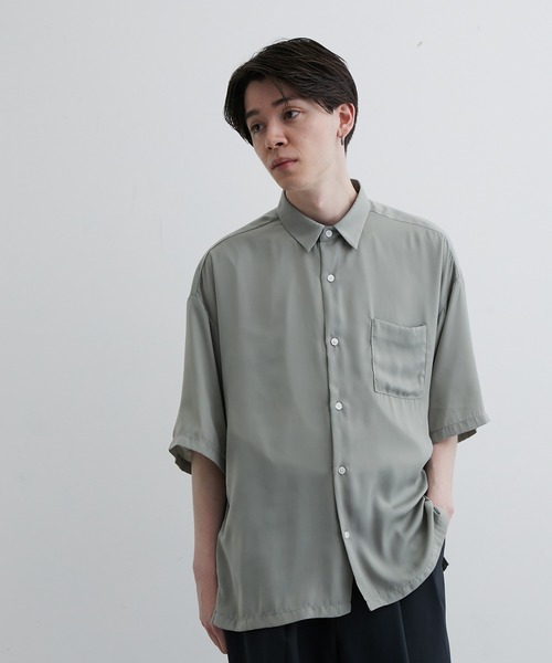 「JUNRED」 半袖シャツ M ミント メンズ_画像7