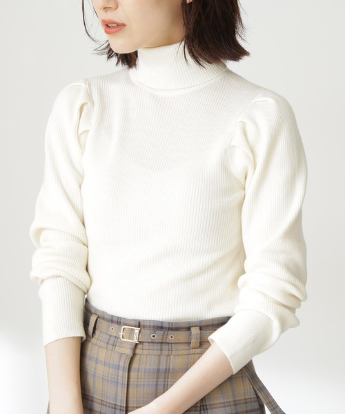 「N.（N. Natural Beauty Basic）」 タートルネックニット MEDIUM ライトグリーン レディース_画像6