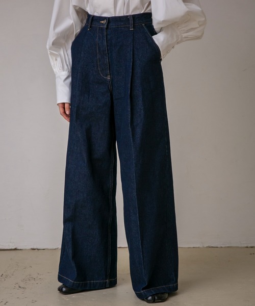 PERNA（ペルナ） デニムパンツ M インディゴブルー レディース