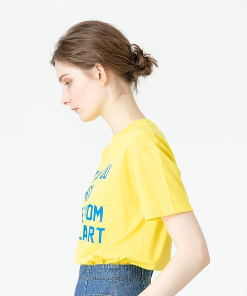 「allureville」 半袖Tシャツ 2 イエロー レディース_画像7