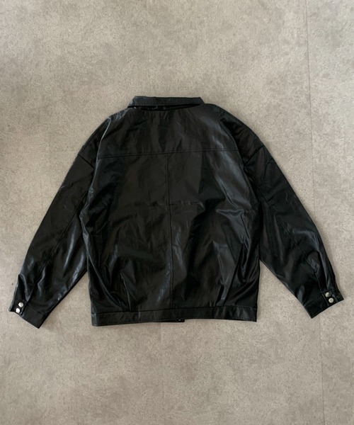 link lot 革ジャン ライダース PU オーバーサイズ ダブル ライダース