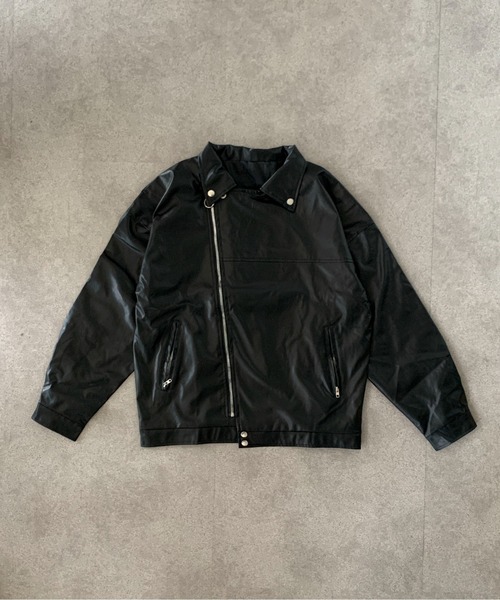 link lot 革ジャン ライダース PU オーバーサイズ ダブル ライダース