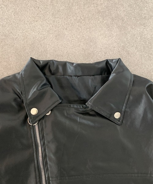 link lot 革ジャン ライダース PU オーバーサイズ ダブル ライダース