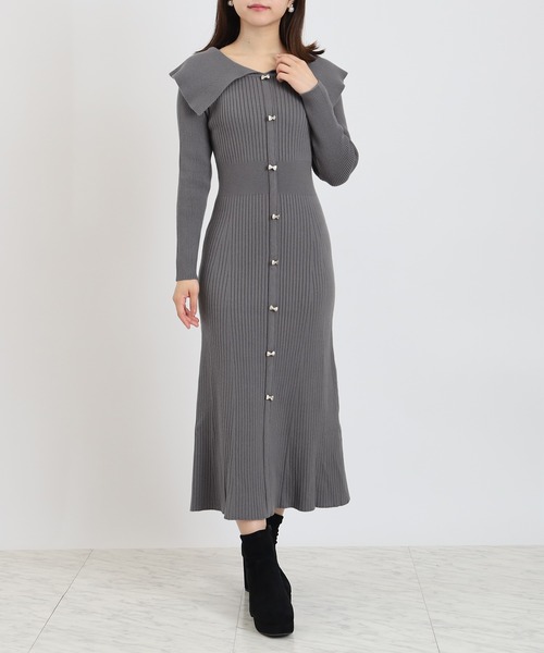 ASTORIA ODIER（アストリアオディール） ワンピース ケープカラー