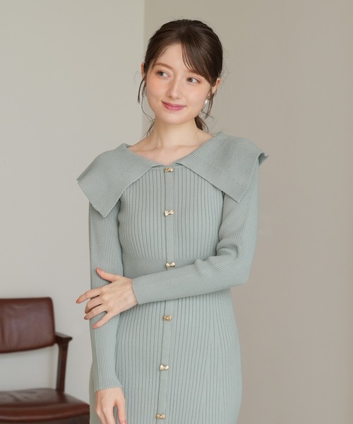 ASTORIA ODIER（アストリアオディール） ワンピース ケープカラー